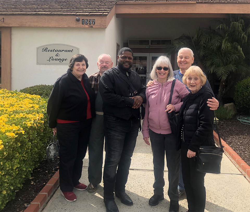 Malcolm Lilienthal with Echo Hills voters